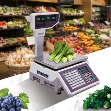 Commercial Digital Price Computing Scale With Label Printer Scale 30kg/66.13lbs picture