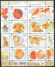 Poland 2026 Pets Sheet MNH Mi Block 398 Cat Dog Bird Fish Post Office Fresh ** picture