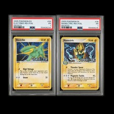 PSA 1 Sequential Electrike Manectric Reverse Holo Foil EX Deoxys 2005 Pokemon PR picture
