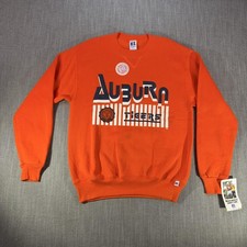 Vintage Auburn Tigers Sweatshirt Mens Medium Orange NCAA Russell Athletic picture