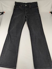 Men's 36x36 Vintage Y2K Levi's 517 Jeans Bootcut Black Dark Wash 517-0260 2002 picture