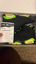 Jordan Air Jordan 6 Retro Electric Green Men’s 9 Black/Green 2021 CT8529-003 picture