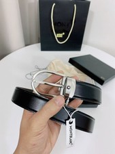 Montblanc Black/Brown 30mm Reversible Leather Belt With Gift Packaging picture