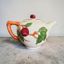 VTG Franciscan Apple Teapot & Lid 1940s 1950s Made in California USA Backstamp picture