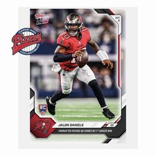Jalon Daniels RC 1st Win 2026 NFL Topps NOW Card 48 Presale picture