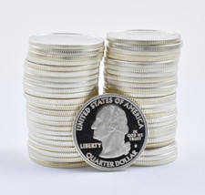 (40) $10 90% Proof State/ATB 90% Silver Quarters ROLL picture