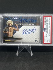 2024 Topps UFC Knockout - Attested Auto Khabib Nurmagomedov #ATT-KNV Blue /50 picture