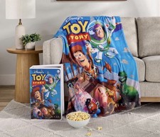Disney Toy Story VHS Boxed Silk Touch Throw Blanket 50