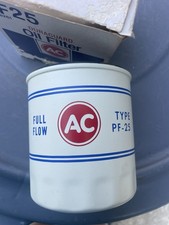 AC Delco PF 25 WHITE Oil Filter NOS OEM GM 68-80 Camaro Chevelle Nova Corvette picture