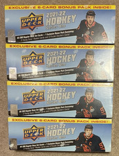 LOT OF 4 - 2021-22 Upper Deck Series 1 Hockey Complete Factory Set + Bonus Pack picture