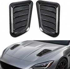 2PCS Car Hood Vents, Scoop Bonnet Vent Cover with Double-Sided Adhesive Tape, En picture