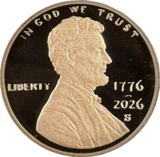 1776-2026 S Proof Lincoln Shield Cent ULTRA CAMEO 1C PRESALE Clad Set Penny picture