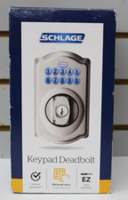 Schlage BE365VCAM619 Camelot Keypad Deadbolt - Satin Nickel  picture