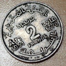 1951 Morocco 2 Francs picture