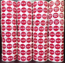 NEW 1000 (GLOSSY) PRICE STICKERS ⭐ NOW: PICK A PRICE ⭐ RETAIL SALE LABELS TAGS picture