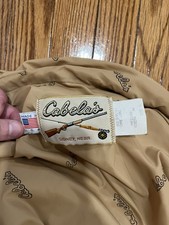 Rare Vintage Cabela’s Camo Hooded Hunting Jacket Chore Coat Goretex Made In USA picture