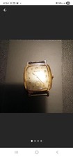VINTAGE 1940s ART DECO BULOVA 10K GOLD  21 Jewel Manual  Works and Stop  picture
