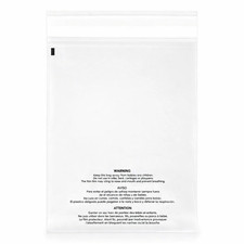 Clear Resealable OPP Cello Bags 1.5 Mil Poly w/ Suffocation Warning – Multi Size picture