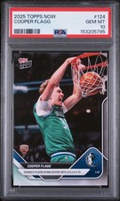 Graded 2025 Topps Now Cooper Flagg #124 Rookie RC Basketball Card PSA 10 picture