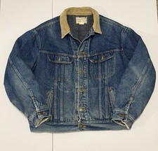 Lee Storm Rider Vintage Blanket Lined Denim Jacket Size XL R Made In USA picture