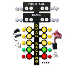 Large LED Light up Drag Tree Racing Metal Sign Garage art decoration - 3 FT Tall picture