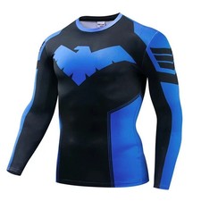 Nightwing Dick Grayson Compression Long-Sleeve Shirt from Teen Titans, Batman picture