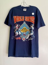Vintage 1996 World Series T Shirt Braves Yankees Oneita 90s MLB Baseball picture