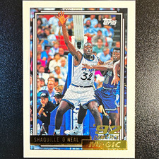 Topps 1992-93 Shaquille O'Neal #362 Rookie GOLD Parallel Orlando Magic picture