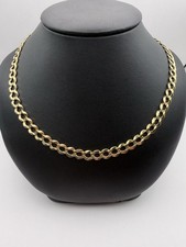 14k Solid Yellow Gold Cuban Link Chain Necklace 26’’ 18.79 Grams picture