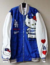 New MLB Los Angeles Dodgers Hello Kitty embroidery poly jacket men's L slim fit picture