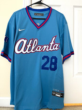 Atlanta Braves Matt Olson #28 Blue City Connect Jersey Men’s Large picture