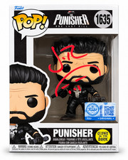 Jon Bernthal autograph signed Funko Pop #1635 The Punisher JSA w/ Face Drawing picture