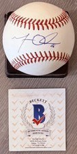 MATT OLSON W/#28 LICENSED BECKETT AUTHENTICATED SIGNED MINT MANFRED MLB BASEBALL picture