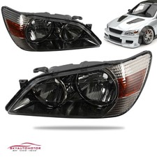 Headlights Headlamp Halogen Pair For 2001-2005 Toyota Altezza/Lexus IS200 IS300 picture