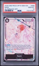 2026 ONE PIECE OP15-EB04-ADVENTURE ON KAMI'S ISLAND ALTERNATE ART NAMI PSA 10 picture