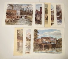 Ben Babelowsky Rideau Canal 150th Anniversary Watercolor Prints Set of 8 picture