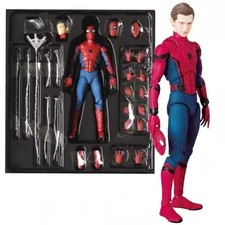 Marvel Spider-Man Homecoming Tom Holland Action Figure Face Change Statue picture