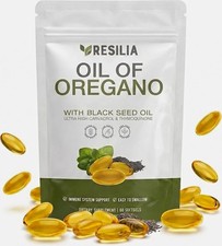 Resilia Oil of Oregano 6000mg with Black Seed Oil Softgels – 60 Capsules- picture