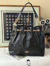 coach Evelyn Large Shoulder Bag With Quilting CCZ81 black NWT picture