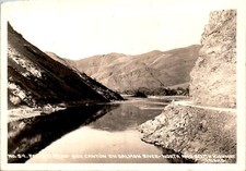 Foskett Pass, Box Canyon on Salmon River, North & South Highway, Idaho MT RPPC picture