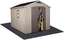 Meitola Outdoor Storage Shed Mat,Waterproof and 8' x 6', Brown, Gray, Black picture