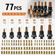 Carbon Steel Hand Riveter kit, Rivet Nut Tool Set, Rivet Nut Mandrel Set M3-M12 picture