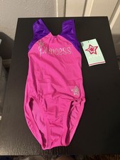 GK Stars New Gymnastics Leotard Bright Pink Princess Size (CXS Girls 3-4) picture