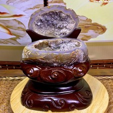 4.82LB Natural amethyst Agate Treasure Basin Quartz Geode cluster Healing decor picture
