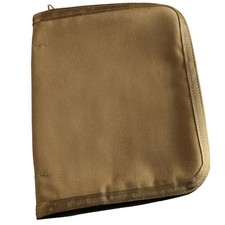 Tan Storage Binder Cover Durable Cordura Fabric Weather Resistant 8.875X6.75 In picture