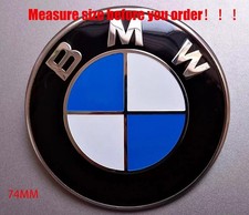 Fits BMW Rear 74mm/2.91IN E70 E83 E46 E36 E38 E39 X3 Hood Emblem Roundel Badge✔️ picture