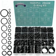 1020PCS O-Ring Assortment Kit | 20 Metric Sizes for Car Repair, Faucet, Air, Gas picture