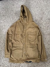 Vintage LL Bean Baxter State Parka Mens Medium Tan Made in USA 60/40 picture