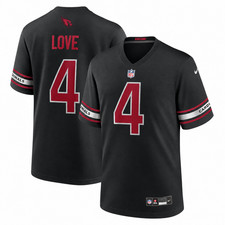 Jersey Arizona Cardinals Jeremiyah Love #4 Black Alternate Game Men's picture