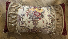 Sherry Kline/ Neiman Marcus High End Tapestry & Tassel Pillow~24 X 13